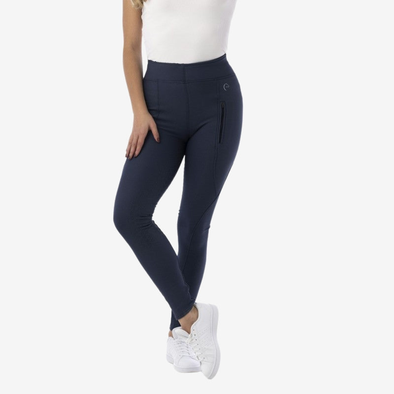 Pantalon technique d'hiver EQUITHEME Marine "Dolomyt"