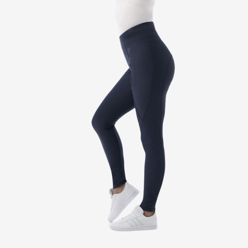 Pantalon technique d'hiver EQUITHEME Marine "Dolomyt"