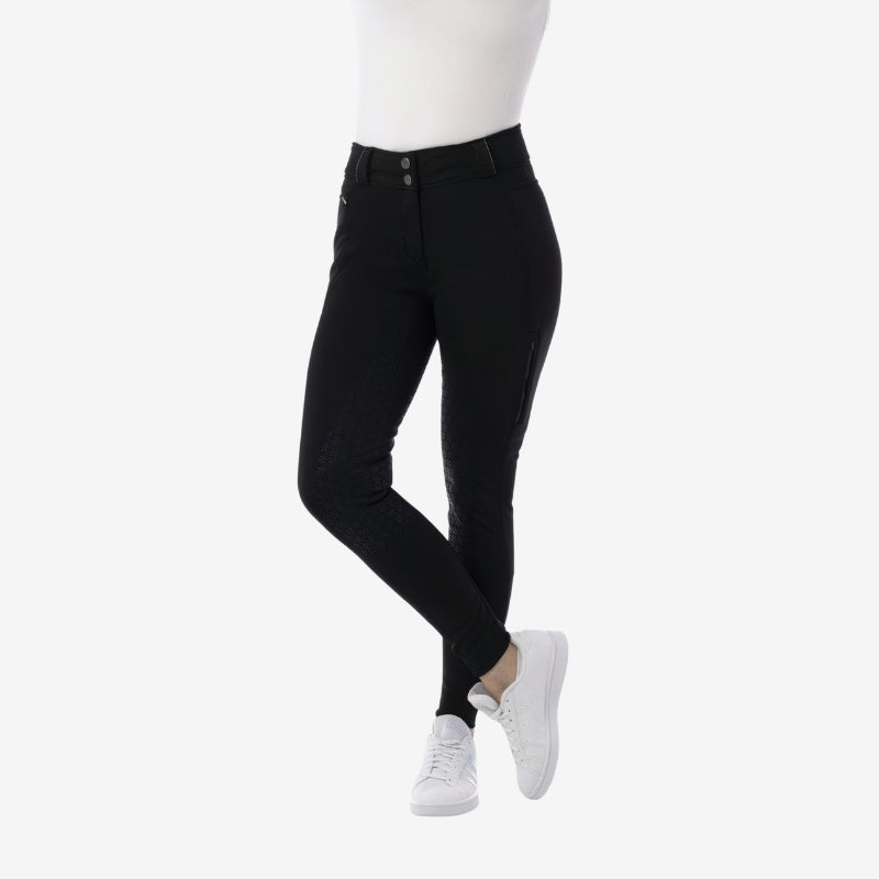 Pantalon technique d'hiver EQUITHEME Noir "Kitzbuhl"