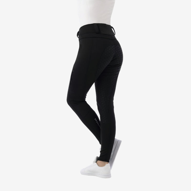 Pantalon technique d'hiver EQUITHEME Noir "Kitzbuhl"