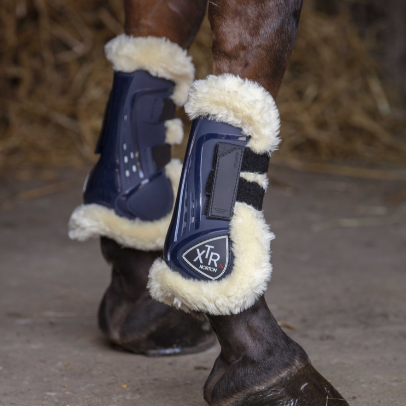 Protège-tendons Norton XTR doublés de mouton synthétique