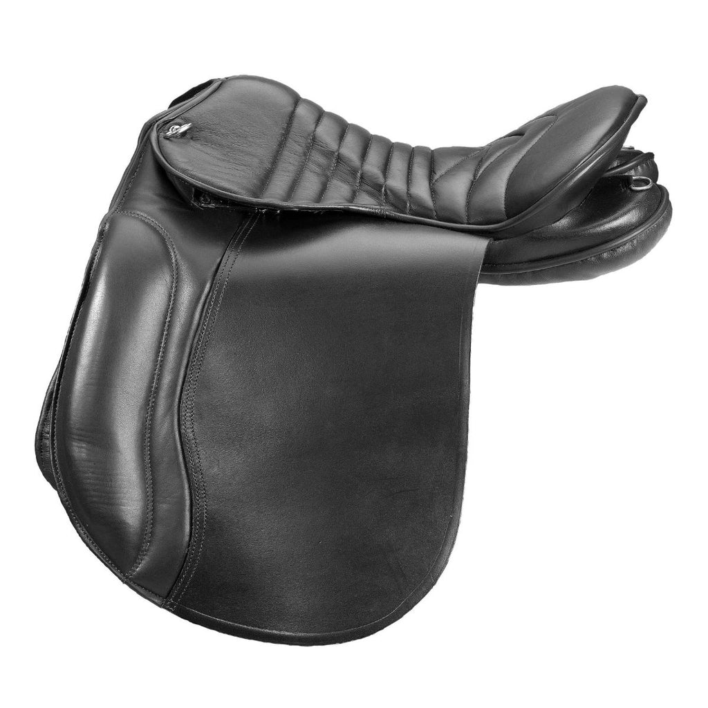 Sac De Selle Western En Cuir Véritable – Noir – Neuf – Fabriqué En Inde
