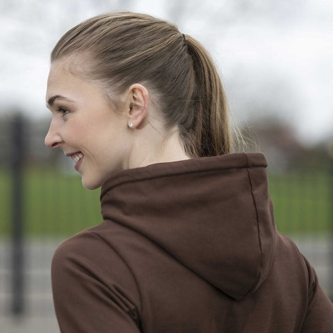 Sweat à capuche pour femmes du XS au XXL HKM Artic Bay marron