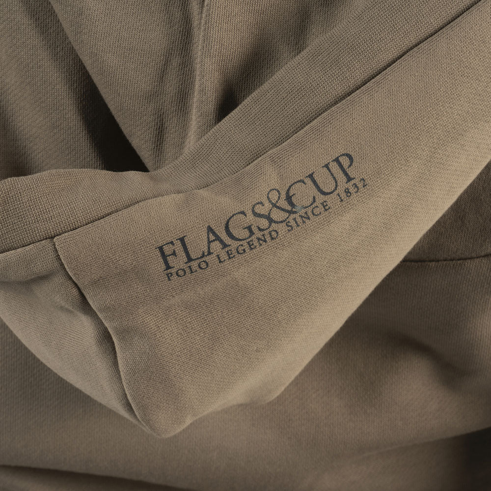 Sweat à capuche pour femme du XS au XXL Flags and Cup Naousa taupe