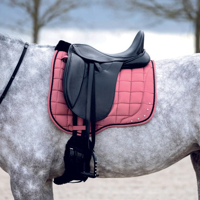 Tapis de selle pour poneys et chevaux HKM Rosewood rose