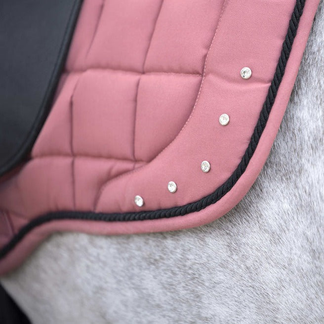Tapis de selle pour poneys et chevaux HKM Rosewood rose