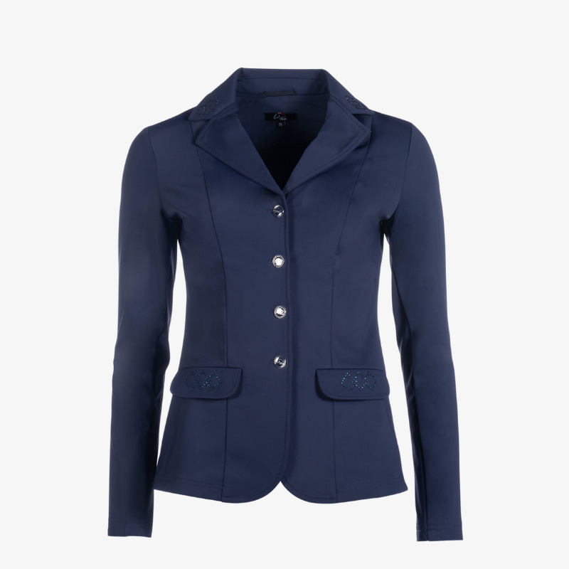 Veste de concours pour femme du 34 au 48 HKM Aurora marine