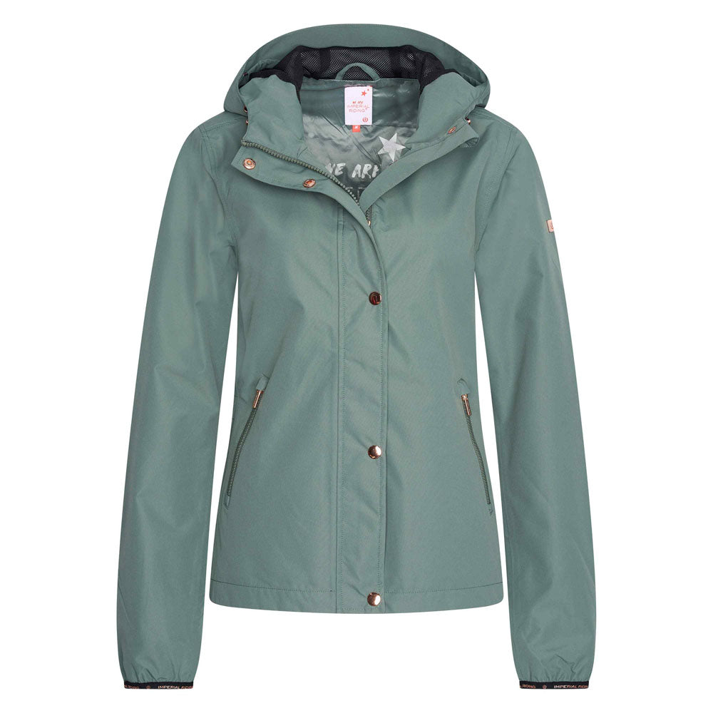 Veste coupe-vent imperméable pour femmes du XS au XXL Imperial Riding Joyous vert sauge