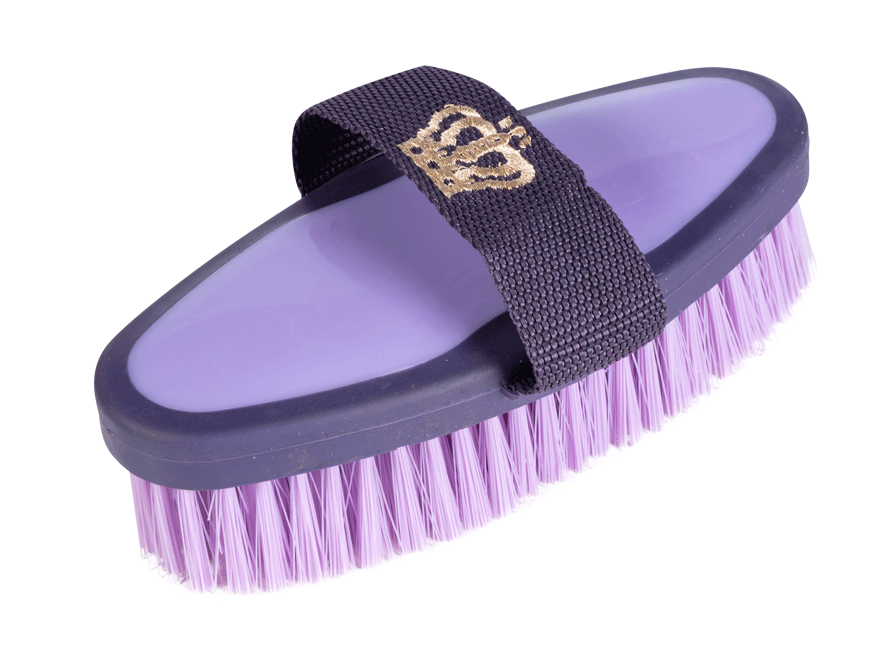 Brosse douce pour poneys et chevaux HKM Lavender Bay