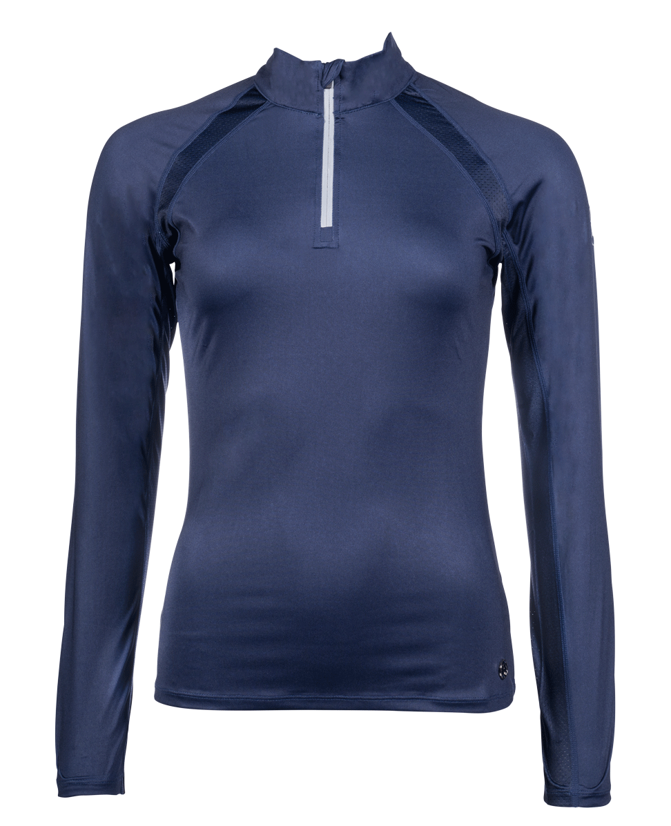 Tee-shirt technique à manches longues pour femmes du XS au XXL HKM Bloomsbury marine