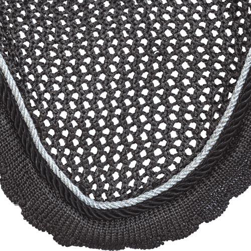 Bonnet anti-mouches pour chevaux Privilège Equitation Palm Beach gris/argent/gris