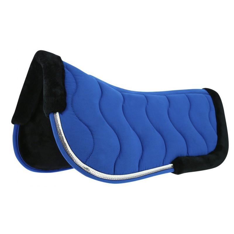 Amortisseur de dos pour chevaux Equithème Jump Pro bleu