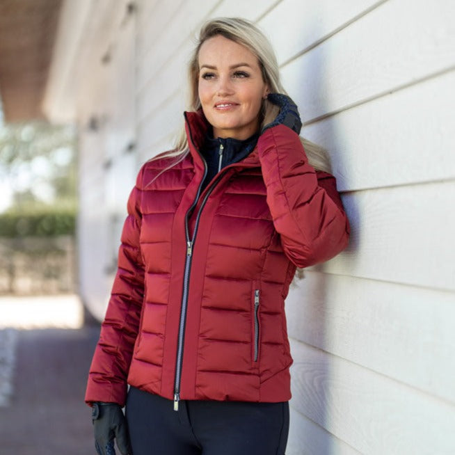Bomber femme équitation du XS au XXL Euro-Star Carrera rouge cerise