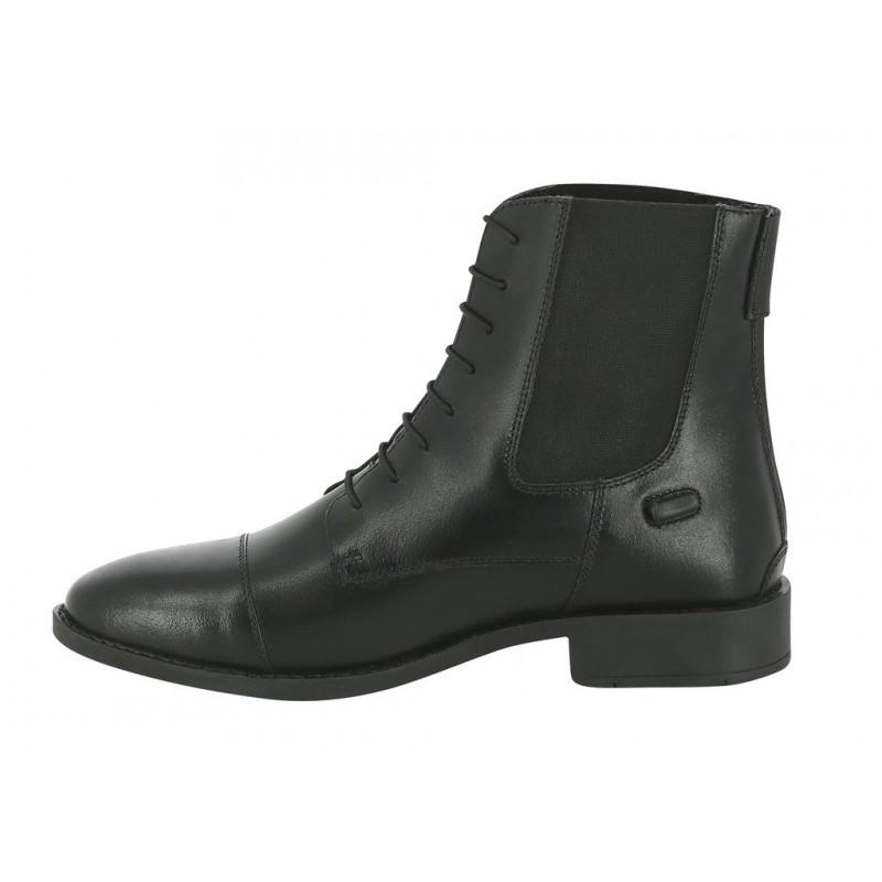 Boots d'équitation en cuir avec lacets pour cavaliers Norton noires