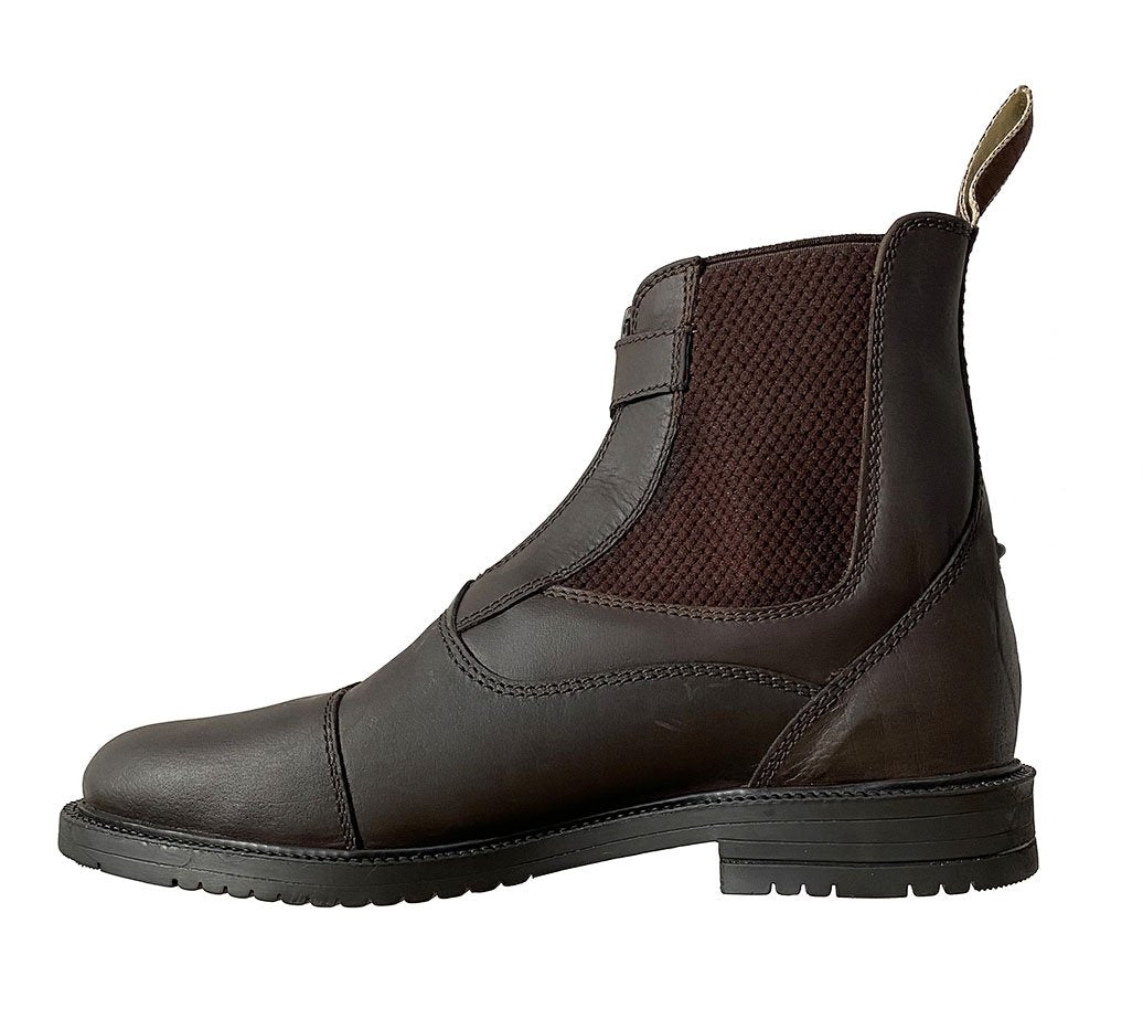 Côté intérieur de la boots en cuir gras Privilège Equitation Campo marron