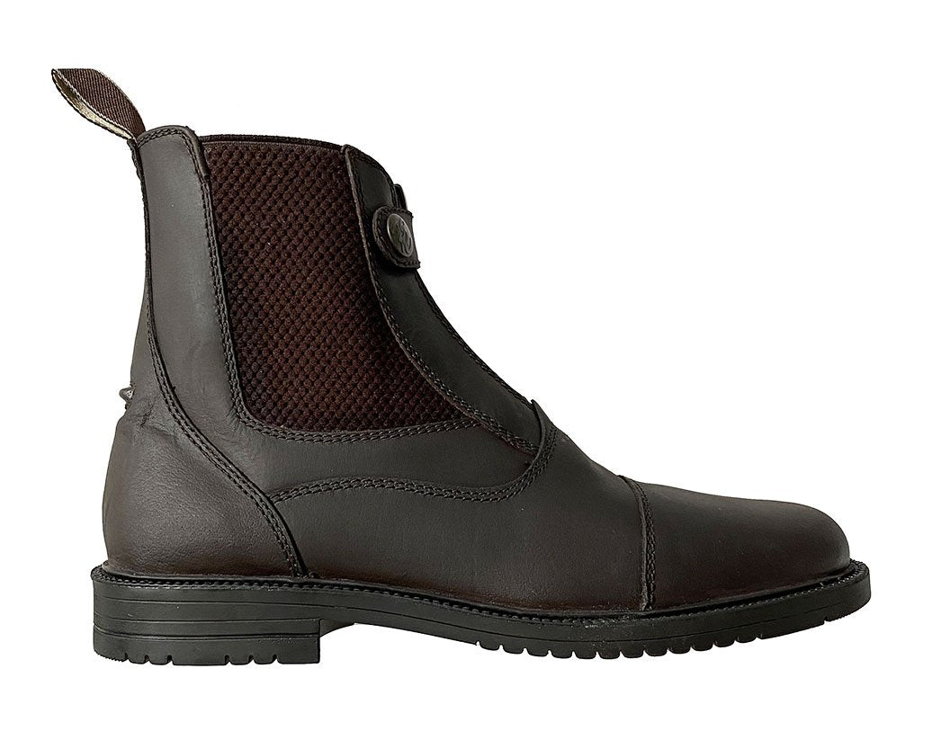 Boots en cuir gras Privilège Equitation Campo marron de profil