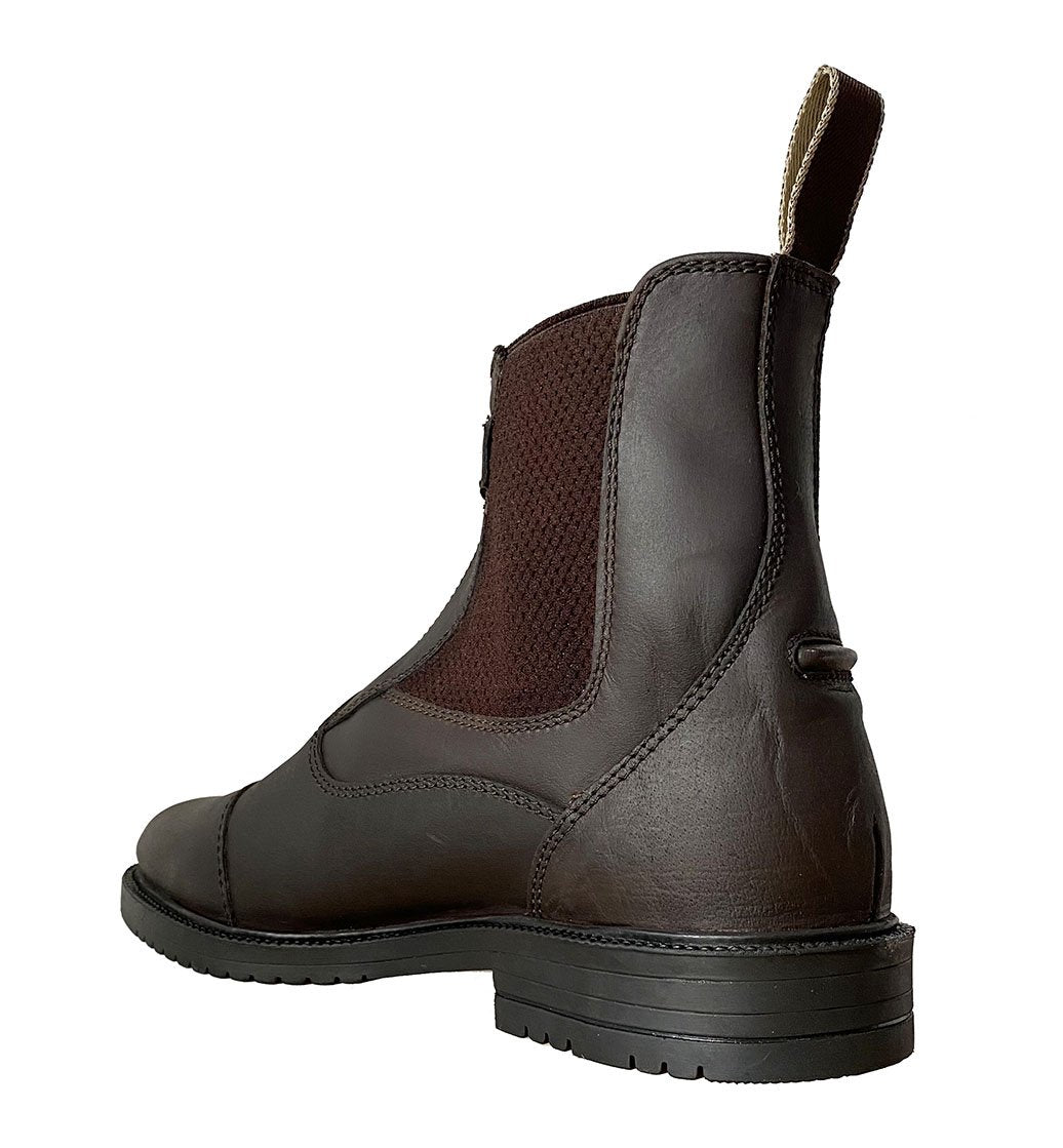 Arrière de la boots en cuir gras Privilège Equitation Campo marron