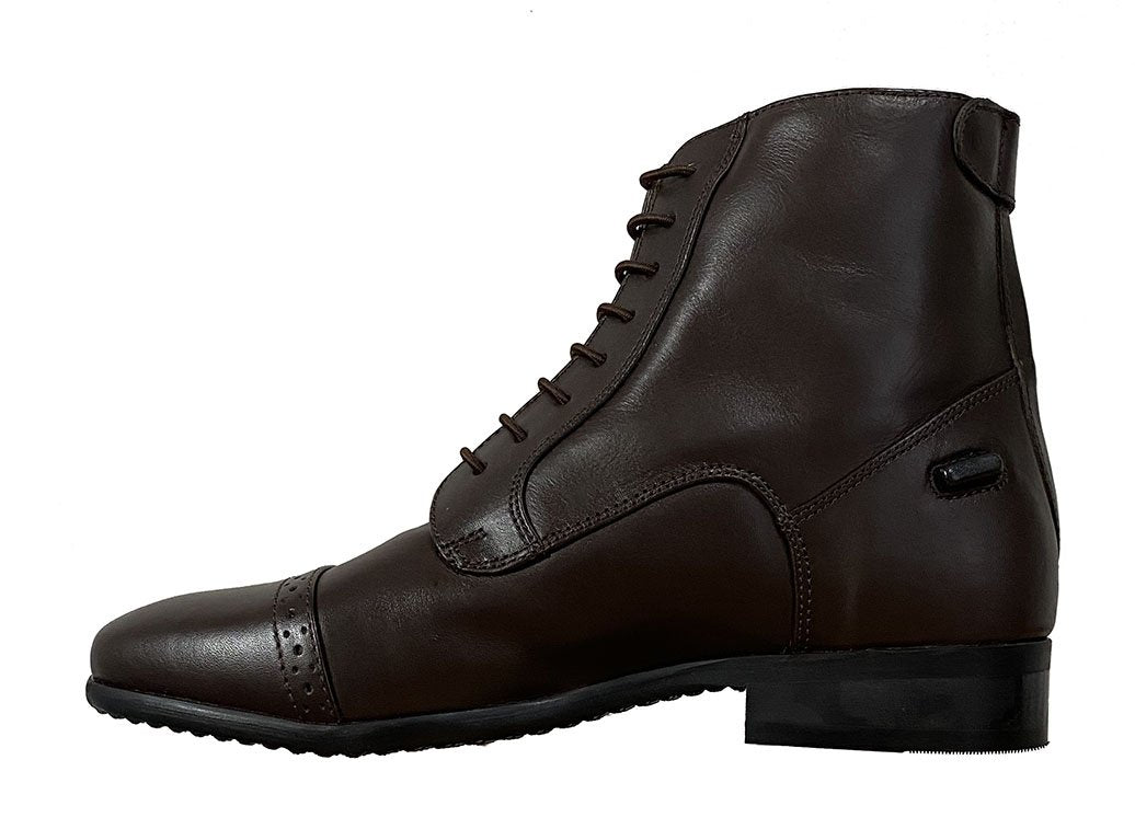Côté intérieur de la boots Privilège Equitation Milano marron