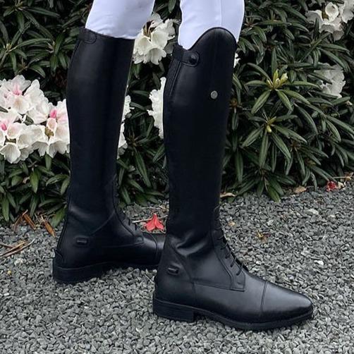Bottes d'équitation Canter Novara portées en détail