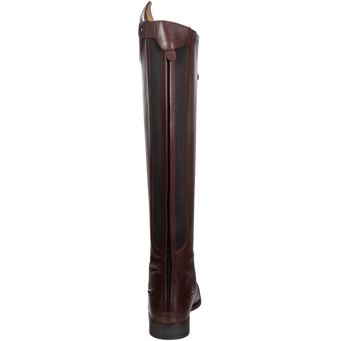 Bottes d'équitation lacées pour femmes du 36 au 42 en deux modèles de tiges HKM Elegant Lace marron élatsiques