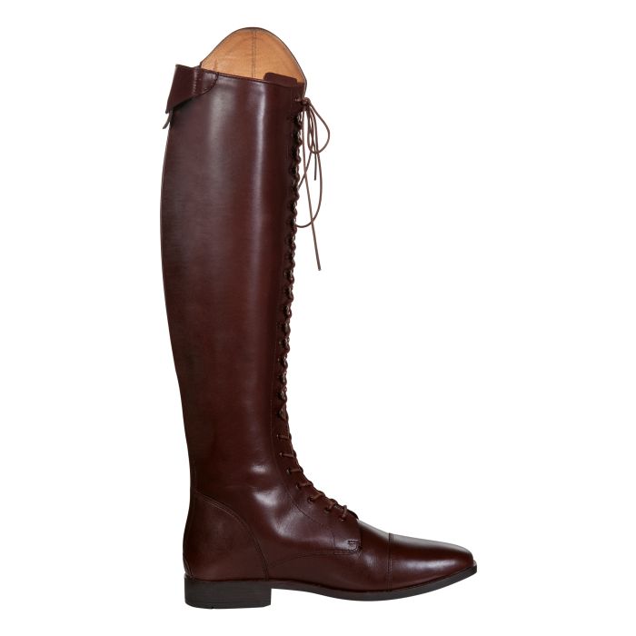 Bottes d'équitation lacées pour femmes du 36 au 42 en deux modèles de tiges HKM Elegant Lace noirBottes d'équitation lacées pour femmes du 36 au 42 en deux modèles de tiges HKM Elegant Lace marron face interne