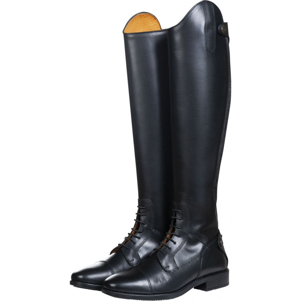 Bottes d'équitation en cuir lisse pour cavalières HKM Latinium Style