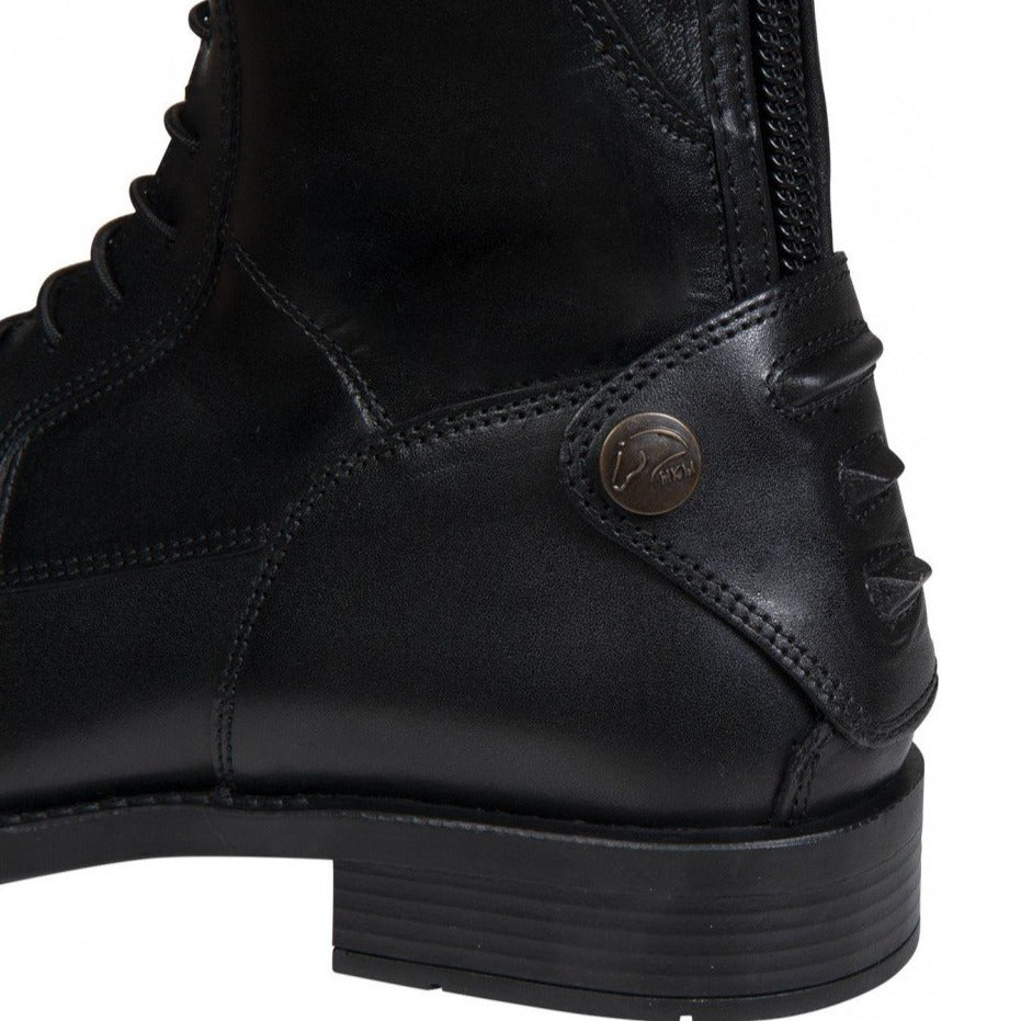 Bottes d'équitation en cuir lisse pour cavalières HKM Latinium Style