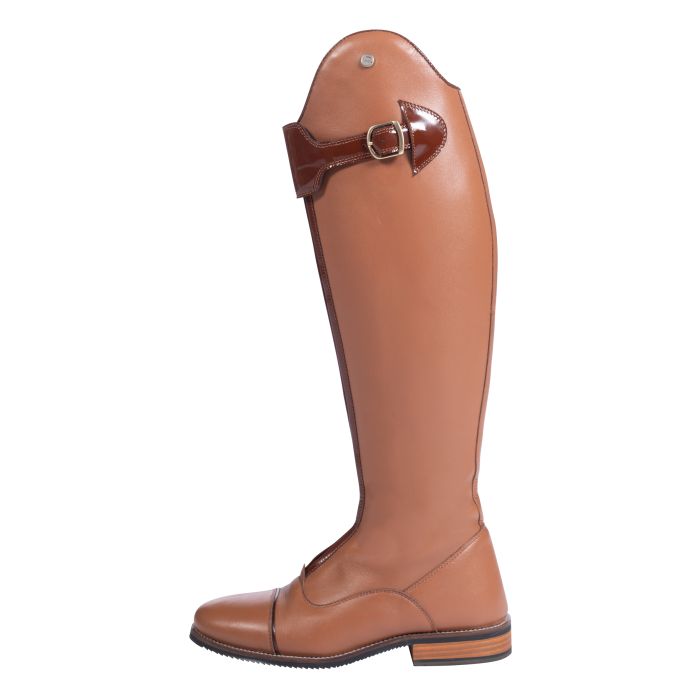 Bottes d'équitation pour femmes grandes tailles HKM Liano cognac