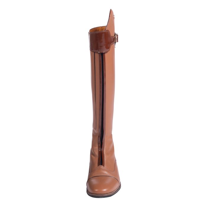 Bottes d'équitation pour femmes grandes tailles HKM Liano cognac