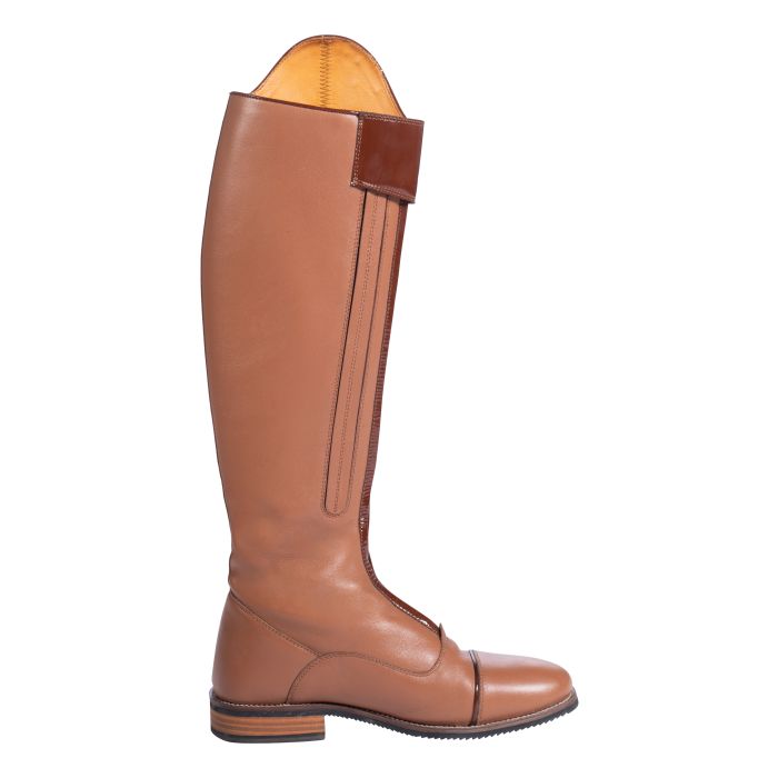 Bottes d'équitation pour femmes grandes tailles HKM Liano cognac