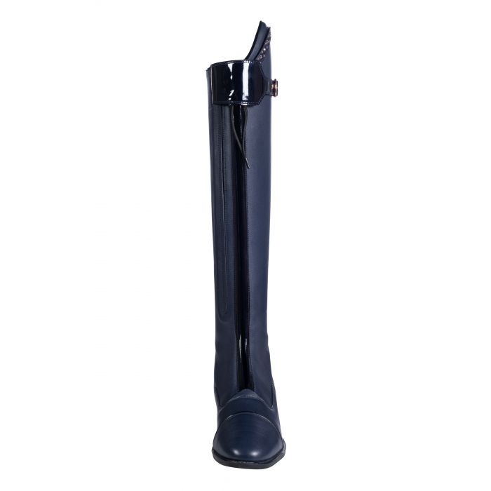Bottes d'équitation pour cavalières du mollet S à XL HKM Trinity marine