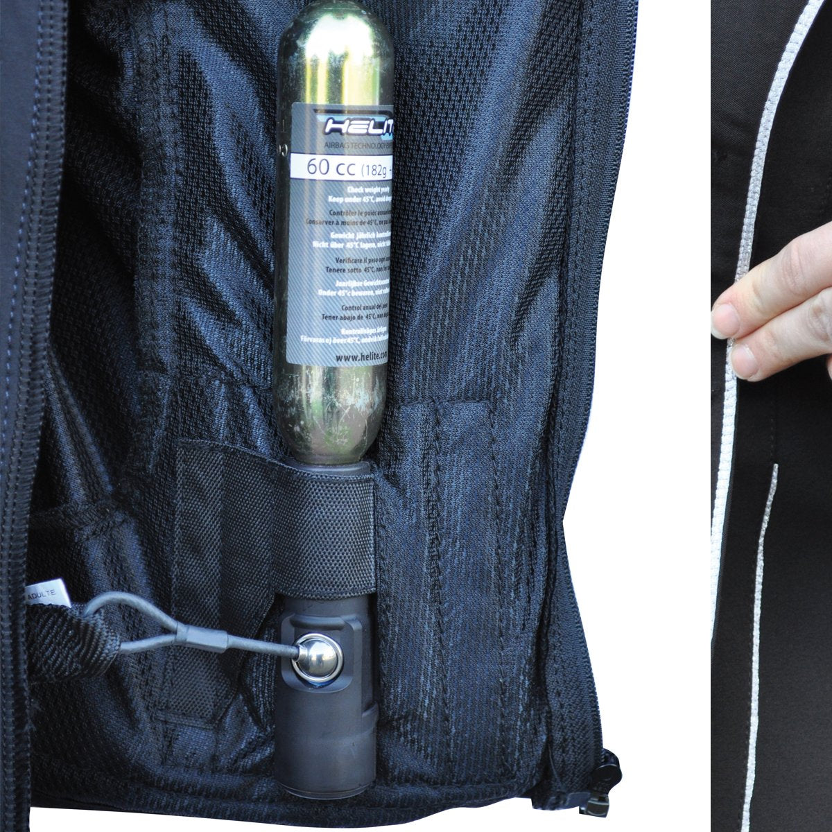 Détail du cordon à bille Privilège Equitation pour Airbag et AirSafe