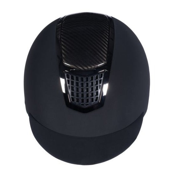 Casque d'équitation pour cavalières du au 61 cms HKM Carbon Pro noir