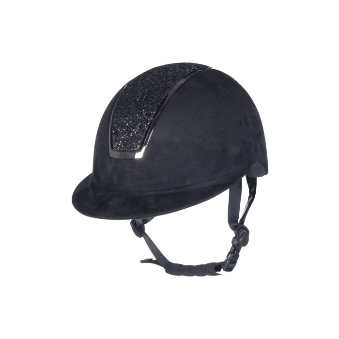Casque d'équitation pour femmes du 52 au 60 cms HKM Lady Shield Sparkle velours noire