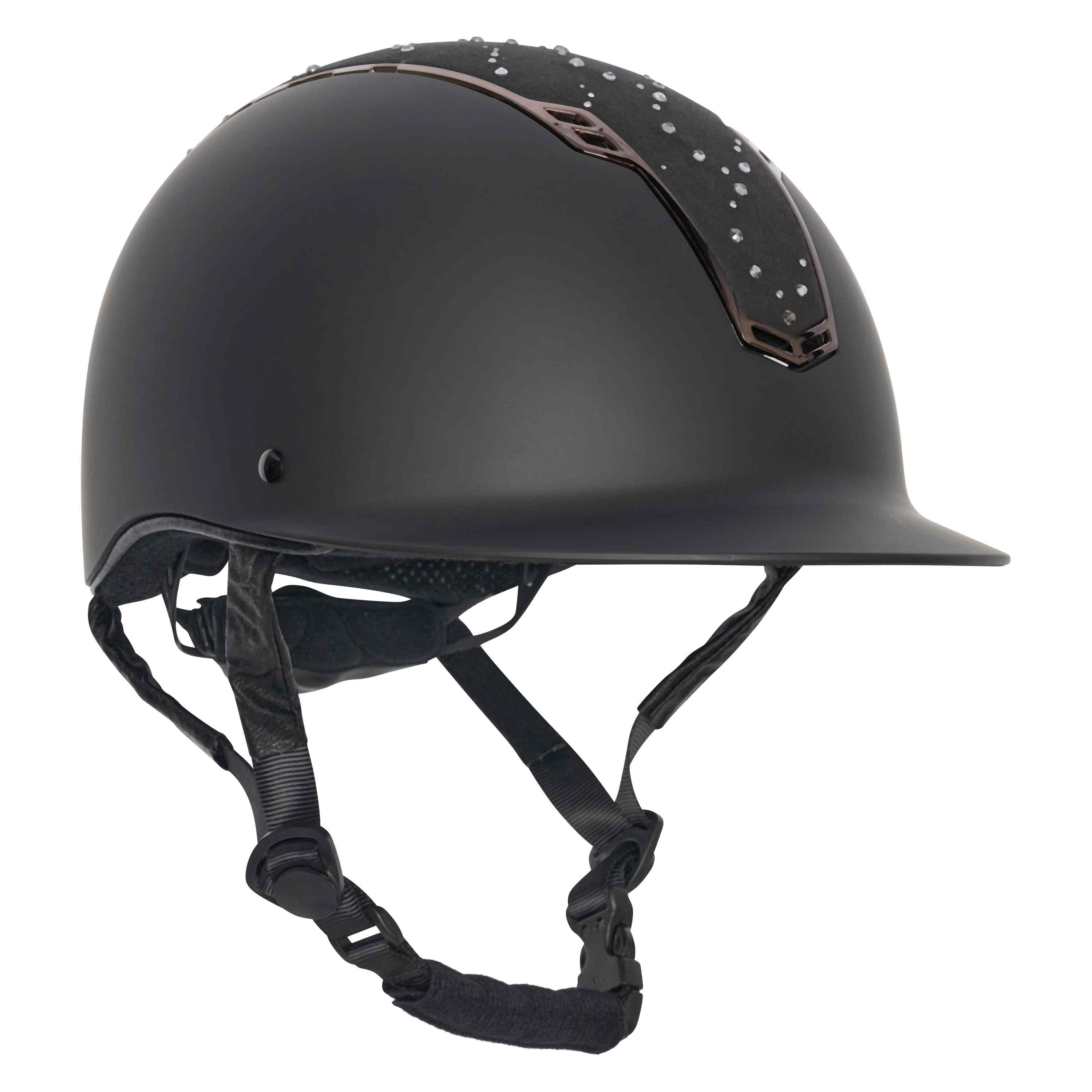 Casque d'équitation pour cavalières du 51 au 61 Imperial Riding Crystal noir
