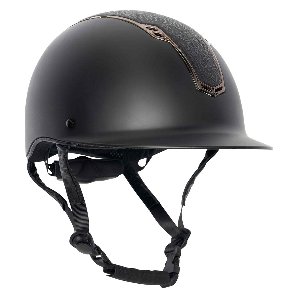 Casque d'équitation pour cavalières du 51 au 61 Imperial Riding Olania Flower noir