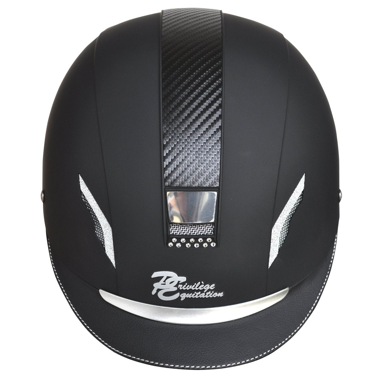 Casque Privilège Equitation Bright'On noir visière noire