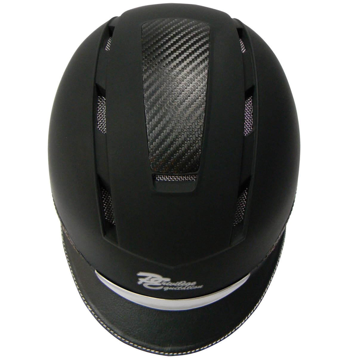 Casque Privilège Equitation Confort noir avec visière noire