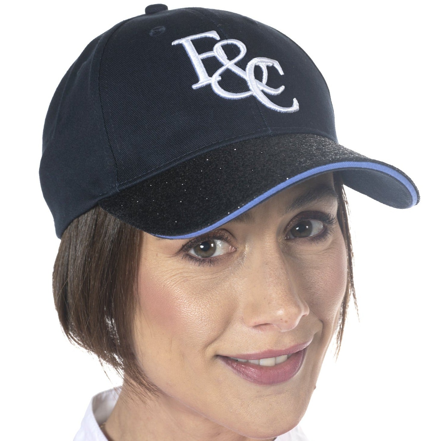 Casquette pour filles Flags and Cup Zapala marine bordure bleue