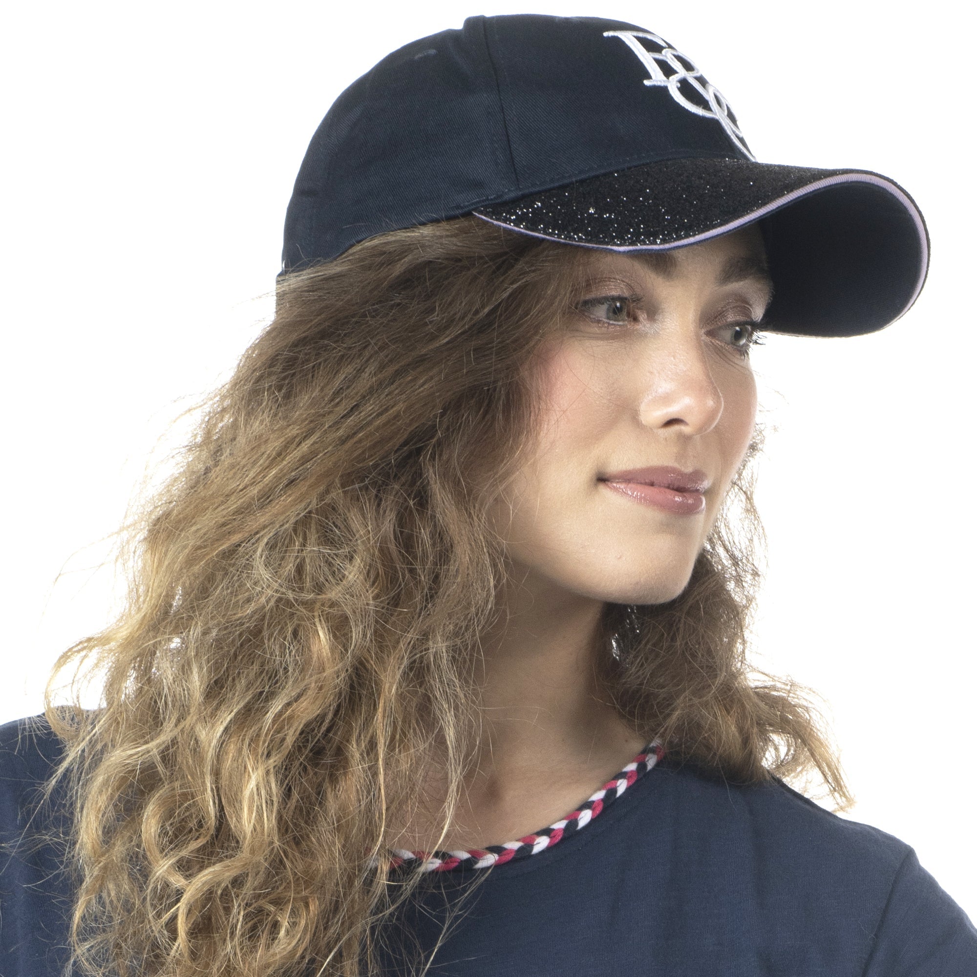 Casquette pour filles Flags and Cup Zapala marine bordure parme