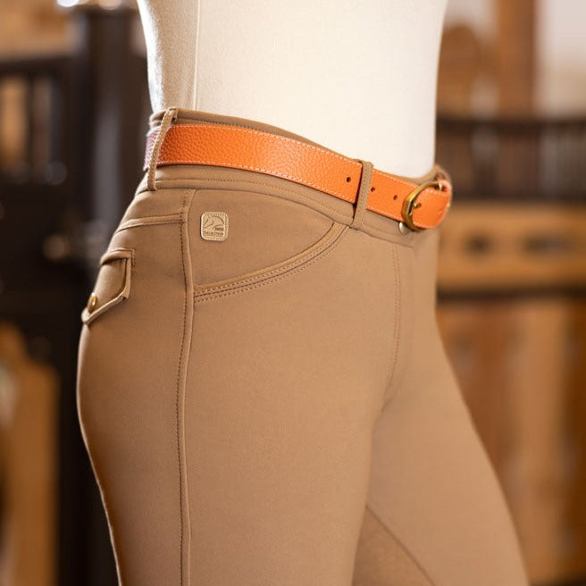 Ceinture en cuir grainé pour femmes HKM Marrakesh orange