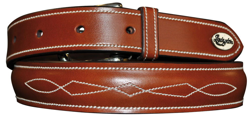 Ceinture en cuir Lexington cognac