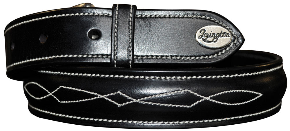 Ceinture en cuir Lexington noire
