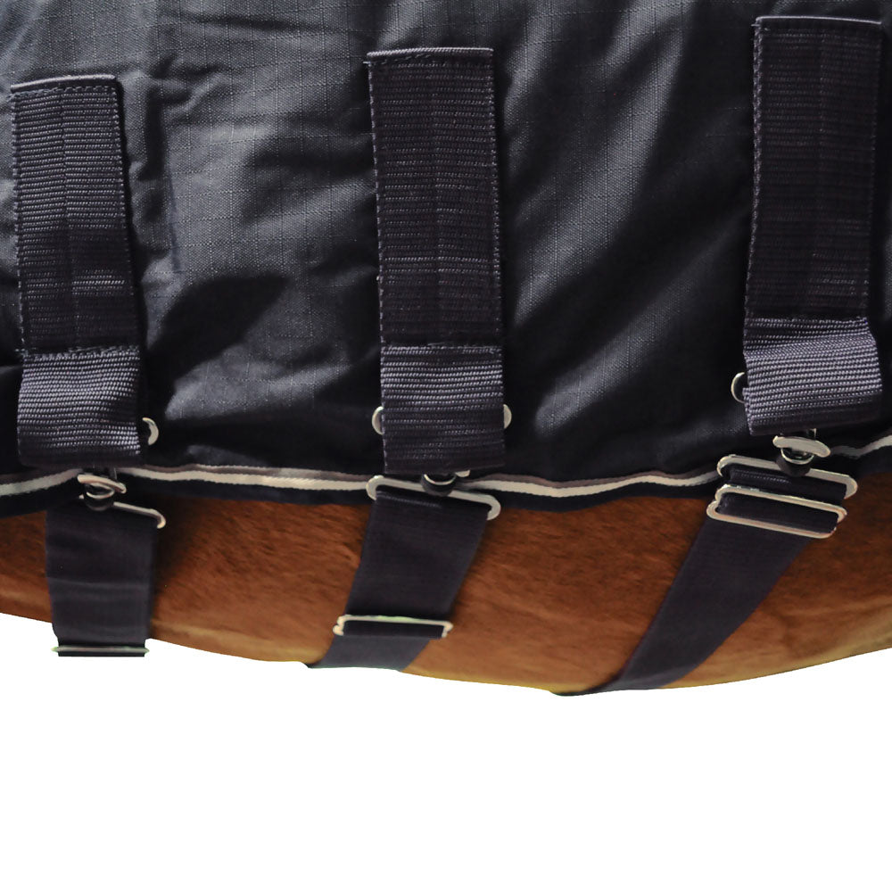 Sursangles droites réglables de la couverture d'extérieur imperméable pour poneys et chevaux Canter 200 grs