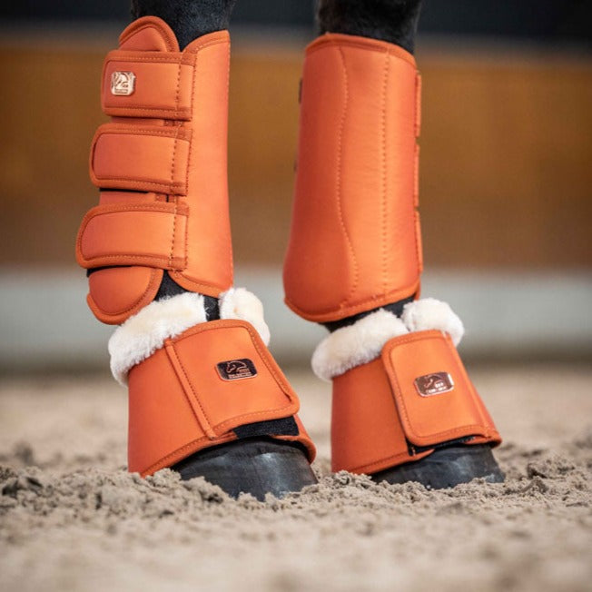 Cloches pour poneys et chevaux HKM Edinburgh orange