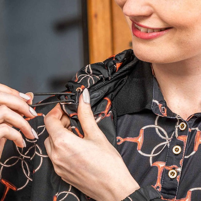 Coupe-vent impérméable pour femmes du XS au XXL HKM Edinburgh noir