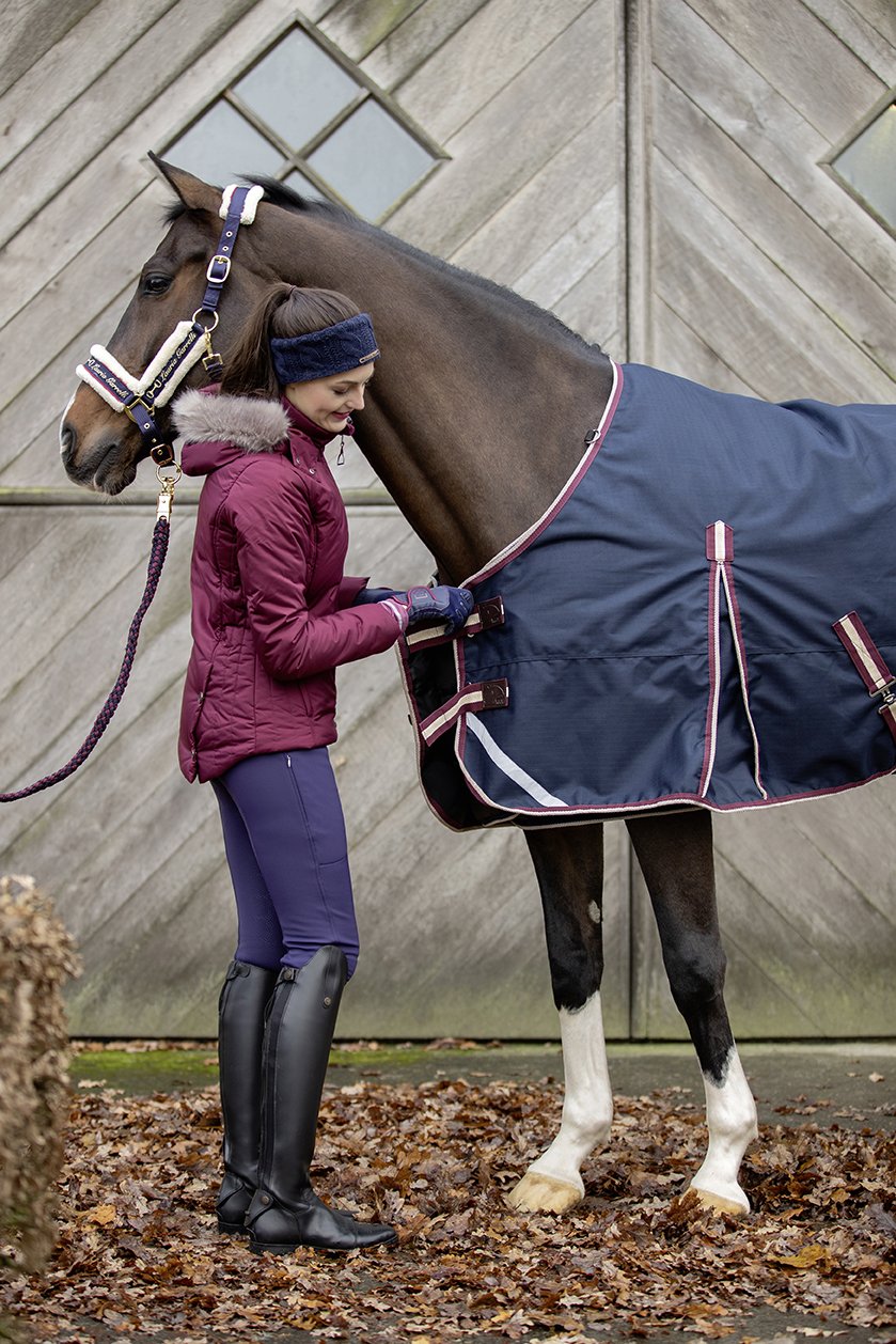 Couverture d'extérieur imperméable pour poneys et chevaux HKM Kombi
