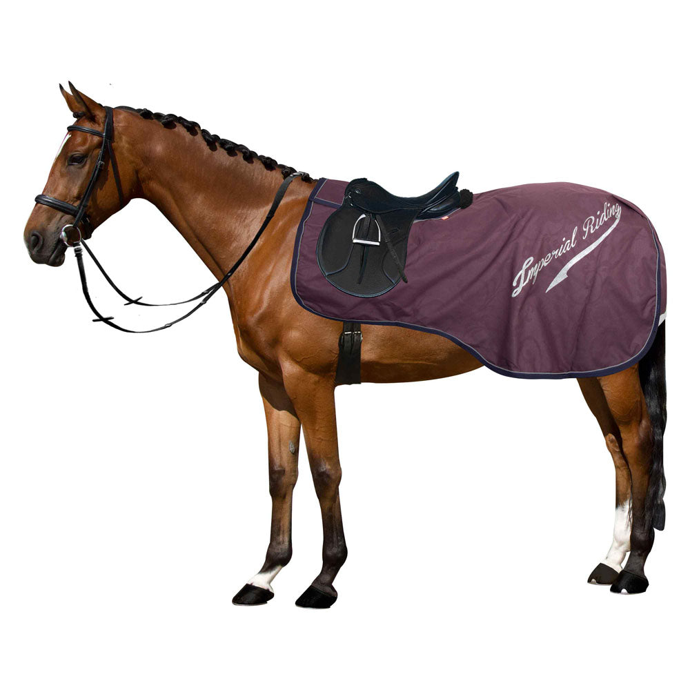 Couvre-reins pour poneys et chevaux Imperial Riding Super Dry bordeaux