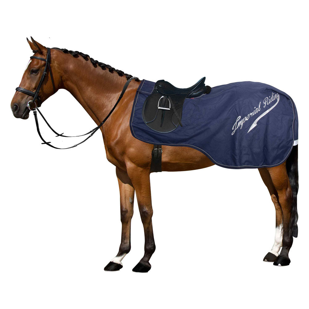Couvre-reins pour poneys et chevaux Imperial Riding Super Dry marine