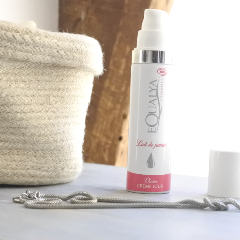 Crème de jour Divine pour le visage Equalya au lait de jument 100% français et bio